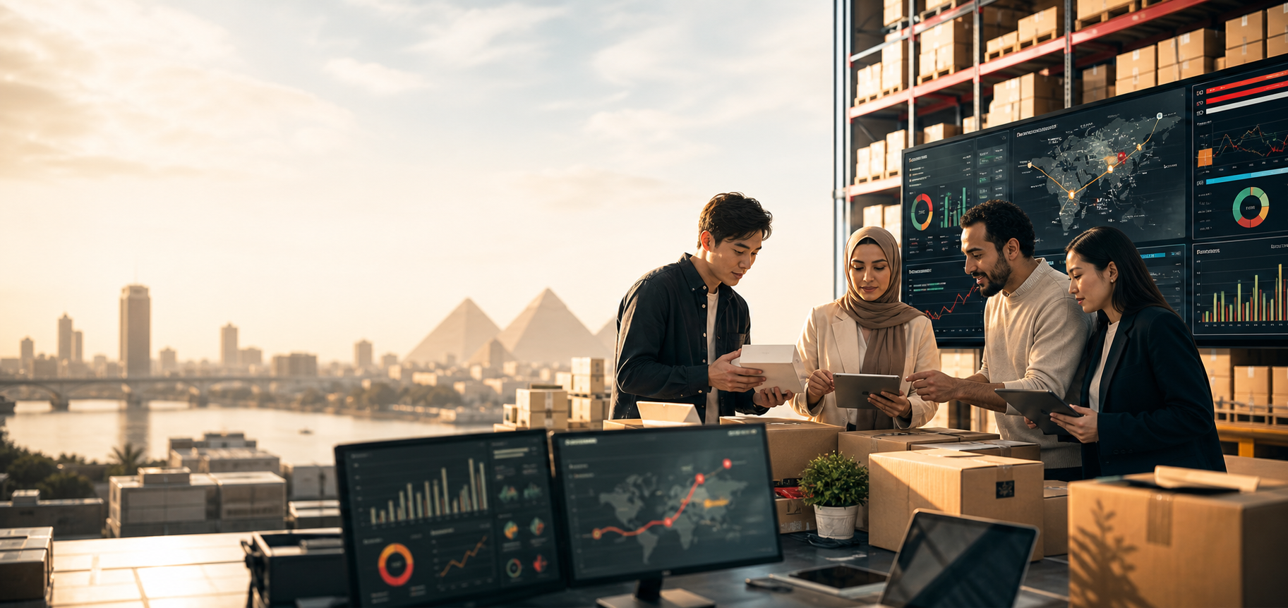 E-commerce operations team preparing Chinese brands for Egypt and MENA launch